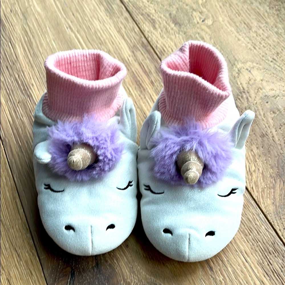 7-8 toddler girl unicorn slippers